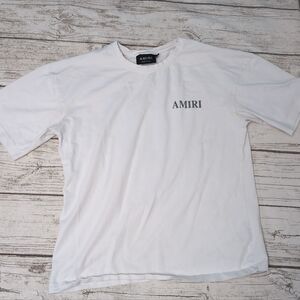 Amiri White 80 Proof Spring Summer T Shirt Men Size Large